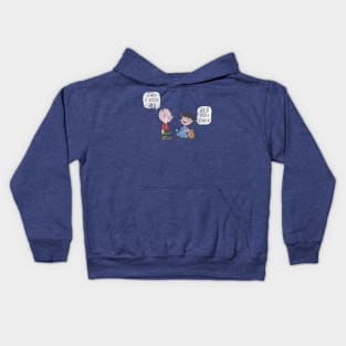 yes you can kick // retro art Kids Hoodie